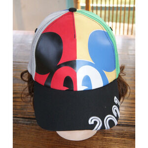 Walt Disney World Mickey Mouse 2021 Primary Color Block Youth Child Cap Hat